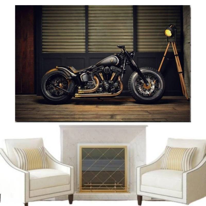 Pictură de motociclete de epocă