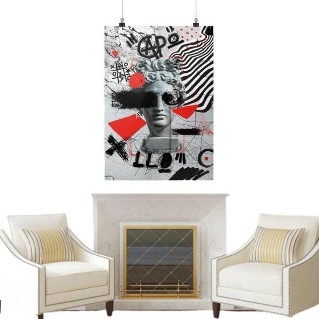 Pictură de artă stradală de epocă din New York