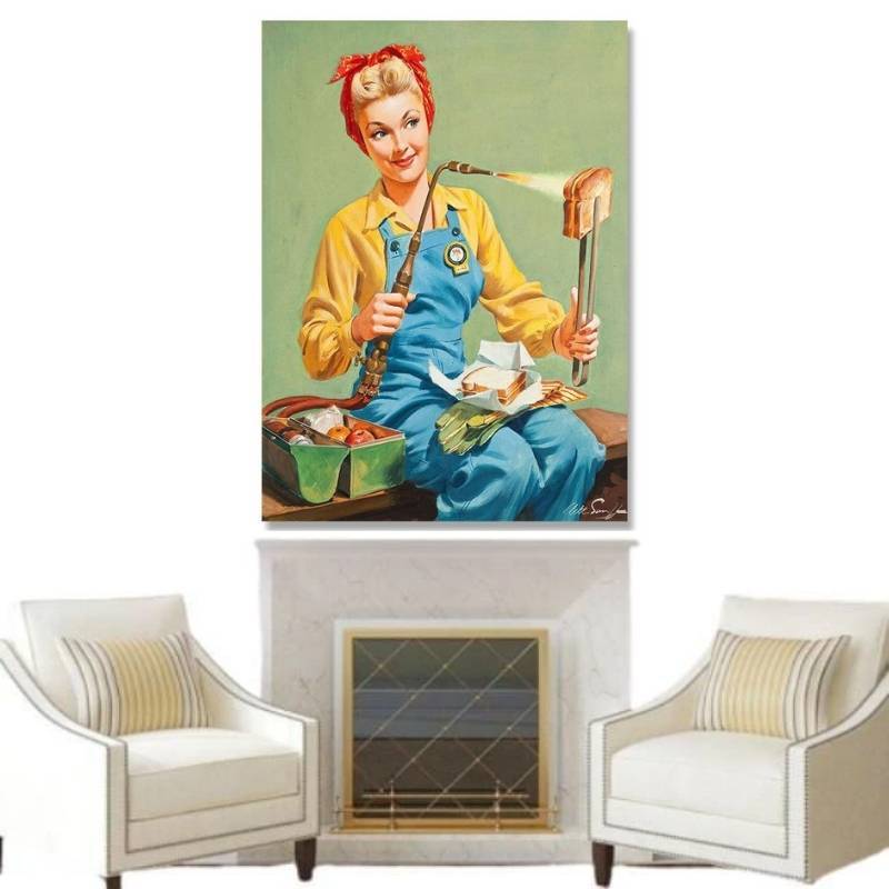 Vintage Pin Up Retro Pictură