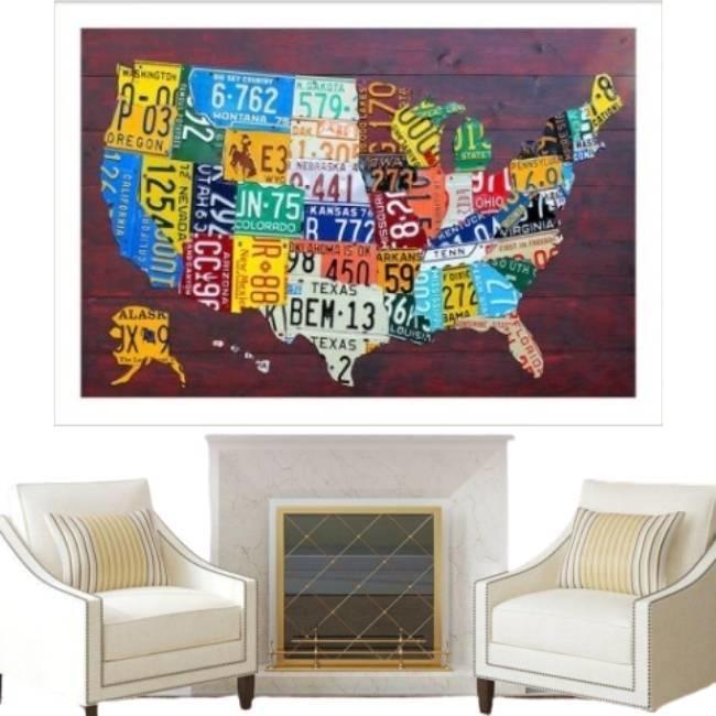 Pictură de epocă pentru plăcuță de înmatriculare din SUA