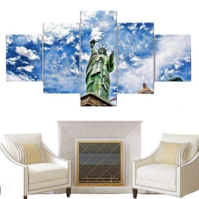 Pictură de epocă Statuia Libertății New York