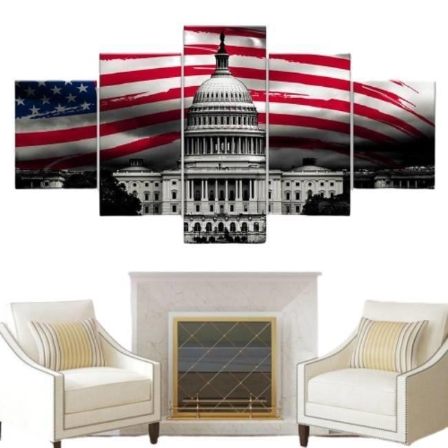 Dipinto vintage americano