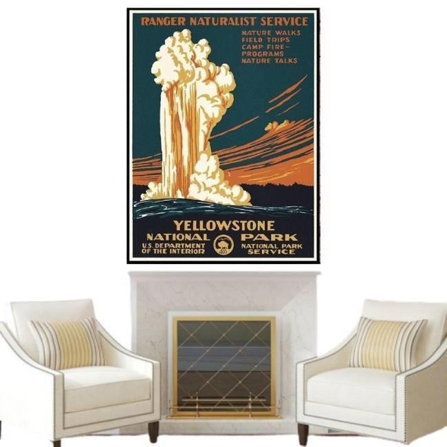 Pictură de epocă Yellowstone