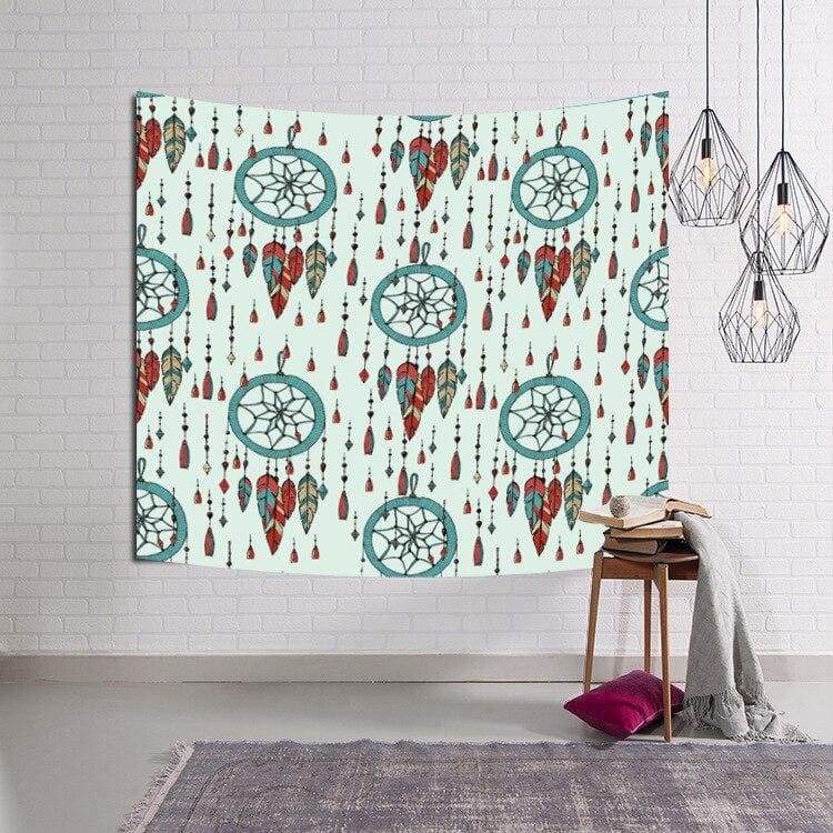 Vintage indiai fali kárpit