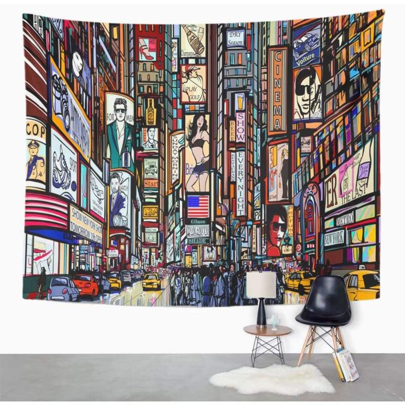 Vintage Trompe L Oeil New York gobelin