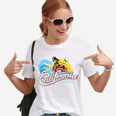 T-Shirt Vintage  California Femme