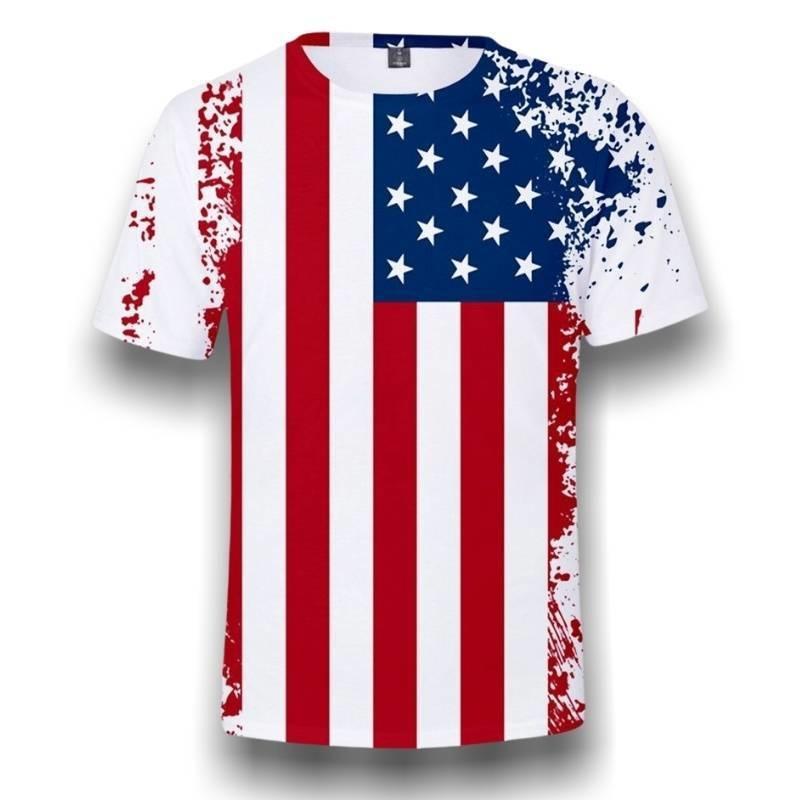 T-shirt à manches longues avec drapeau américain Eagle T-shirt à manches longues avec drapeau américain Eagle