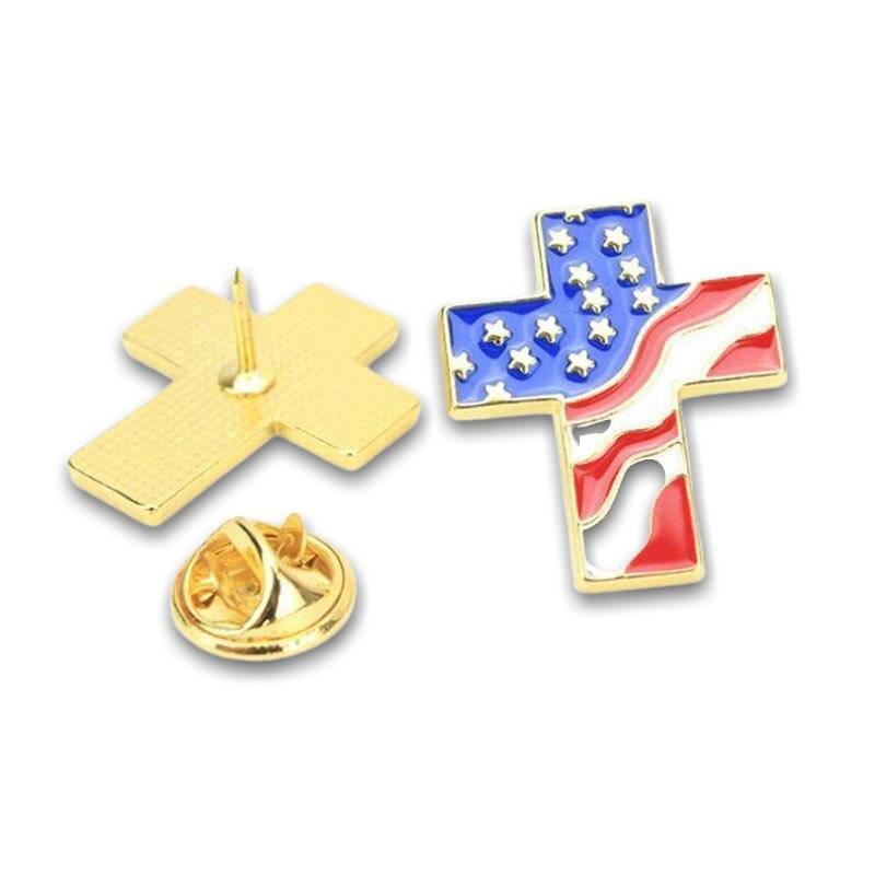 Distintivo della bandiera vintage degli Stati Uniti