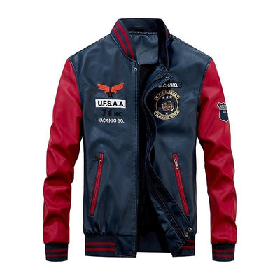 Veste Vintage  Baseball Rouge