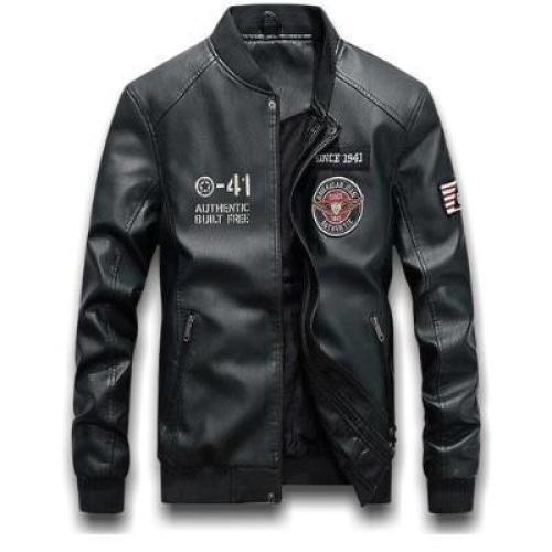 Vintage kožená pilotná bunda