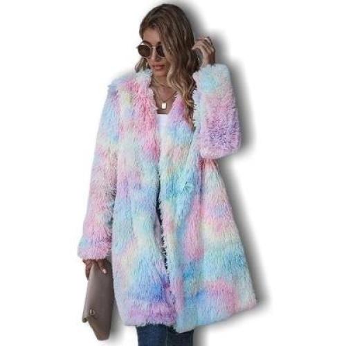 Vintage Teddy Jacka Kvinnor Blommig