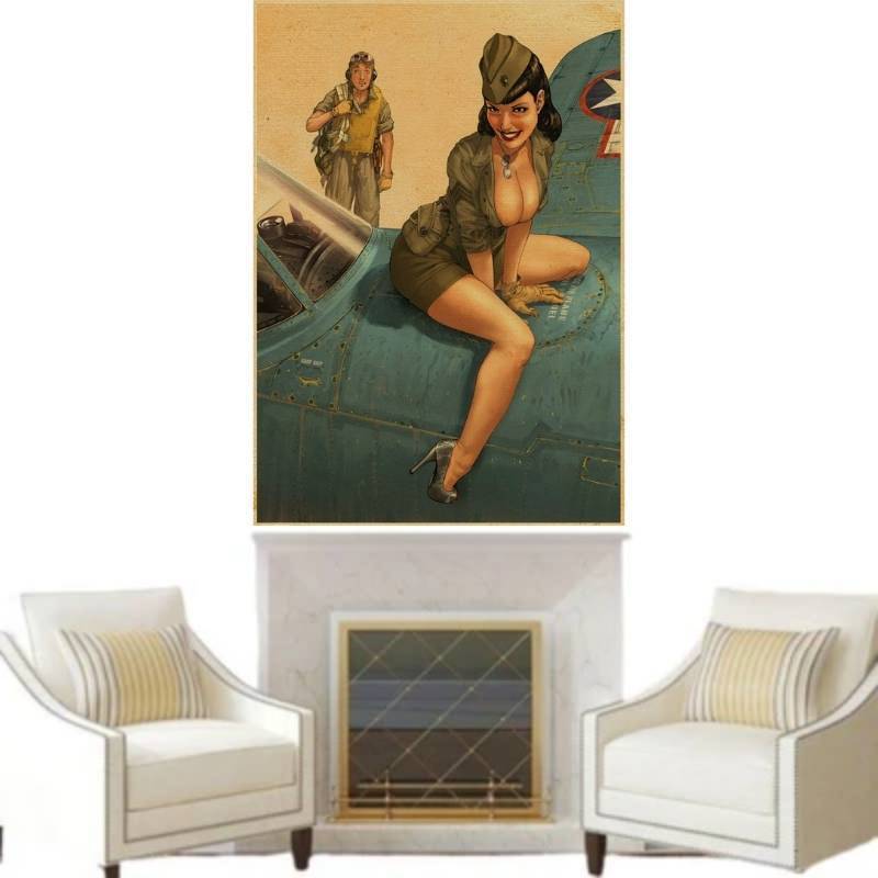 Autocolante americane Pin Up pentru WW2